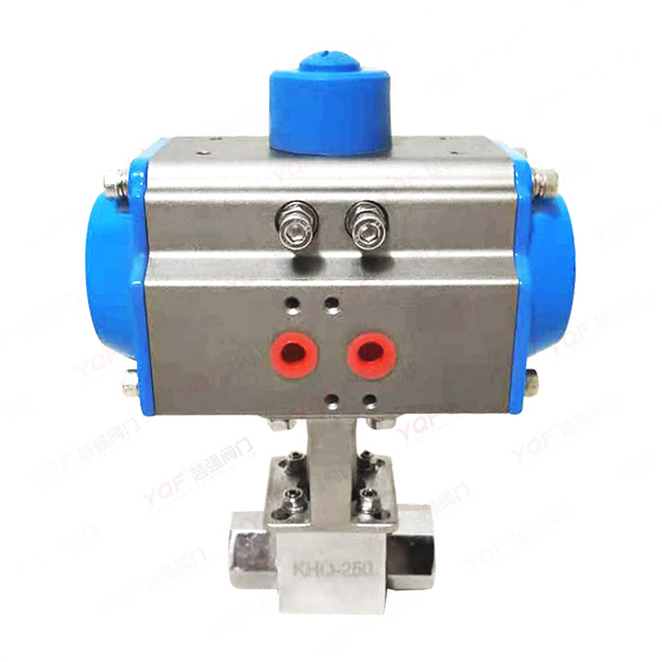 氣動高壓螺紋球閥