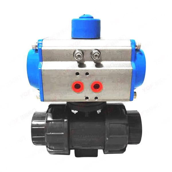 氣動UPVC雙由令球閥