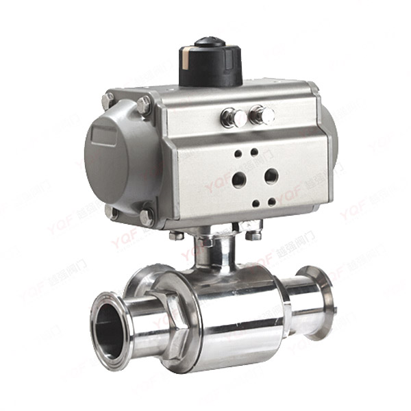 氣動三通衛(wèi)生級快裝球閥